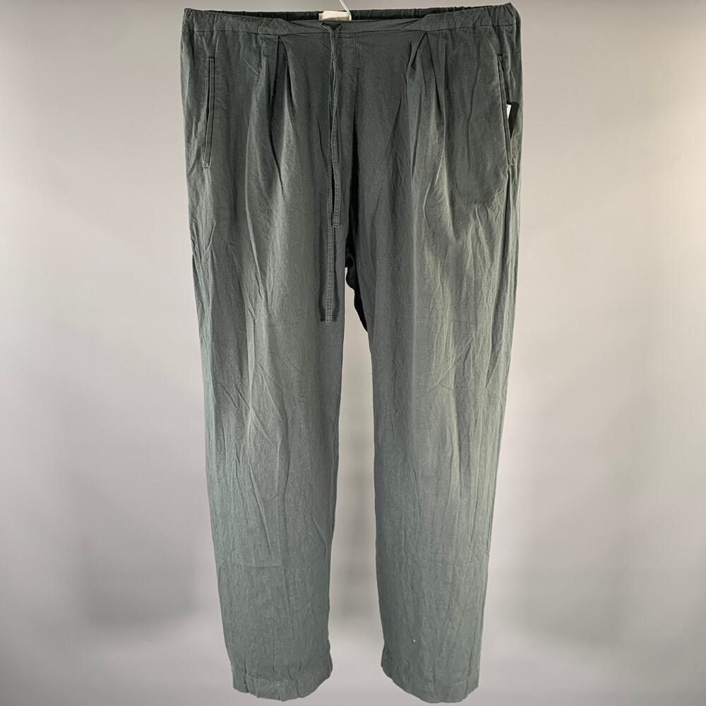 PHLANNEL Size 32 Grey Cotton Alpaca Drawstring Casual Pants